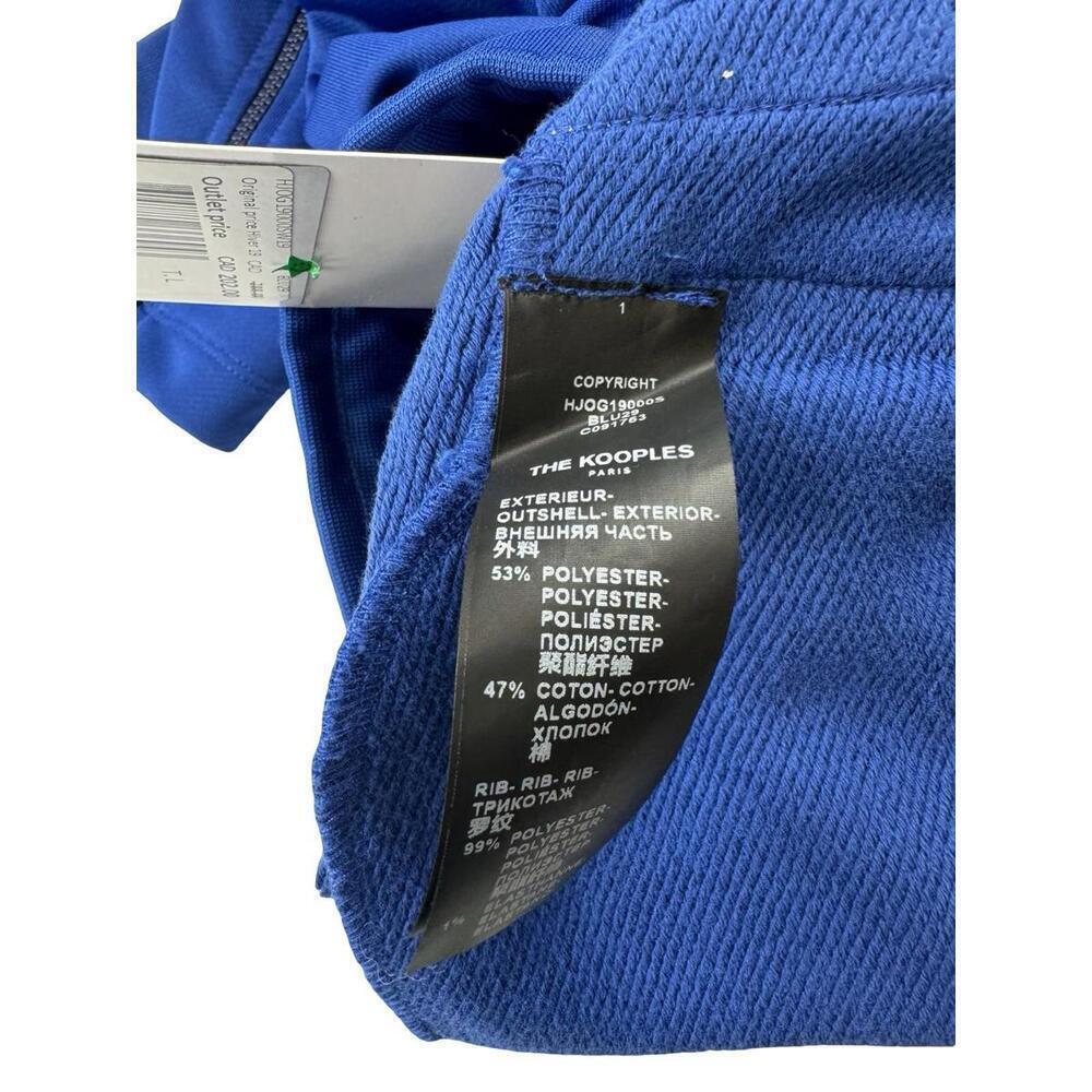 The Kooples x Sport Fleece Slim Fit Joggers Sweatpants Blue Size L - Picture 6 of 6